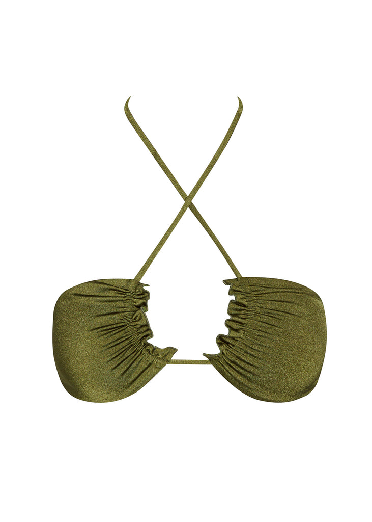 JULIET OLIVE BIKINI TOP